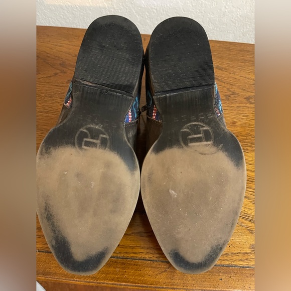 Roper Serape Distressed Leather Ankle Boots size 8 - Picture 10 of 11